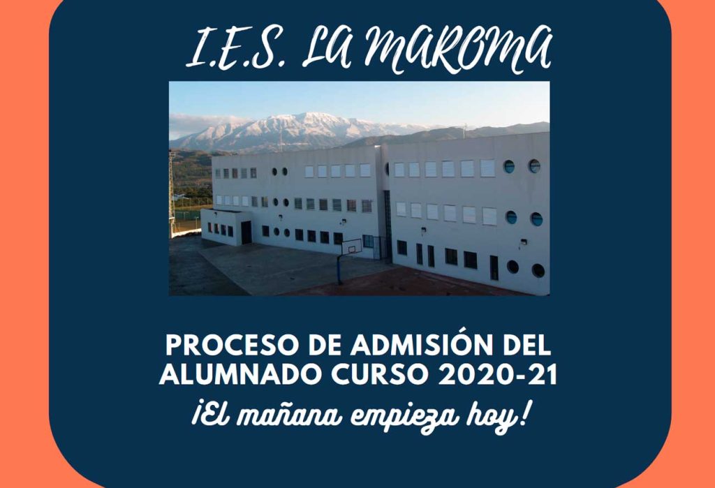 proceso admision alumnado 20-21